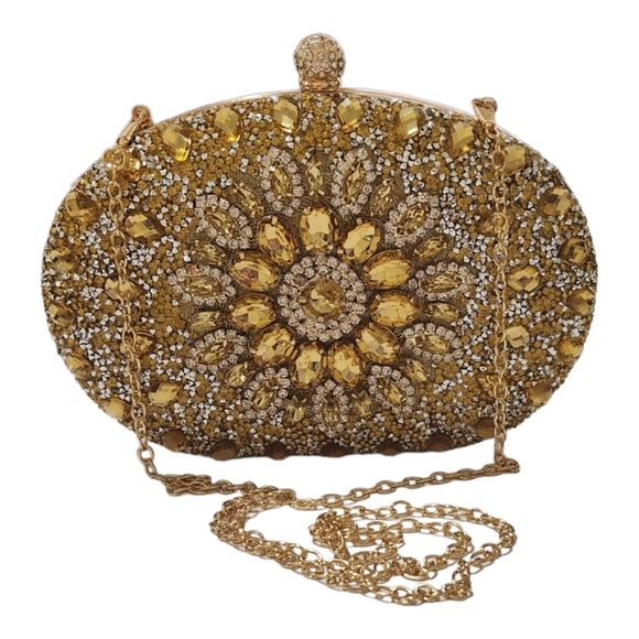Bejeweled Evening Clutch/Crossbody Bag - Picture 10 of 10